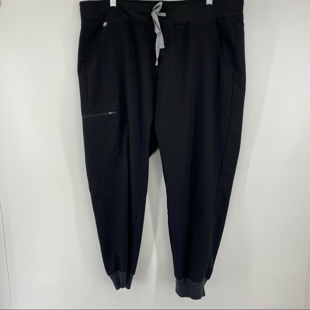 Figs XL Zamora Black Technical Collection Joggers Scubs